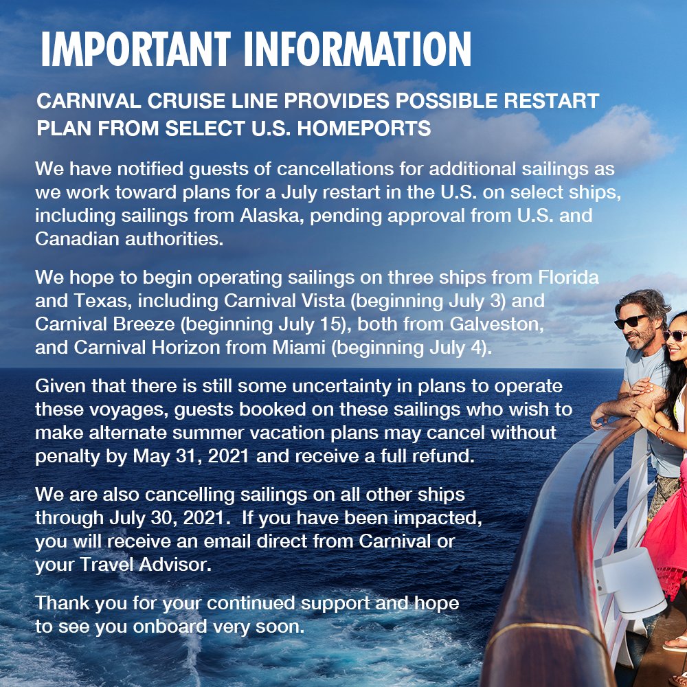 7 Carnival Cruise Line Updates Coming Next Month