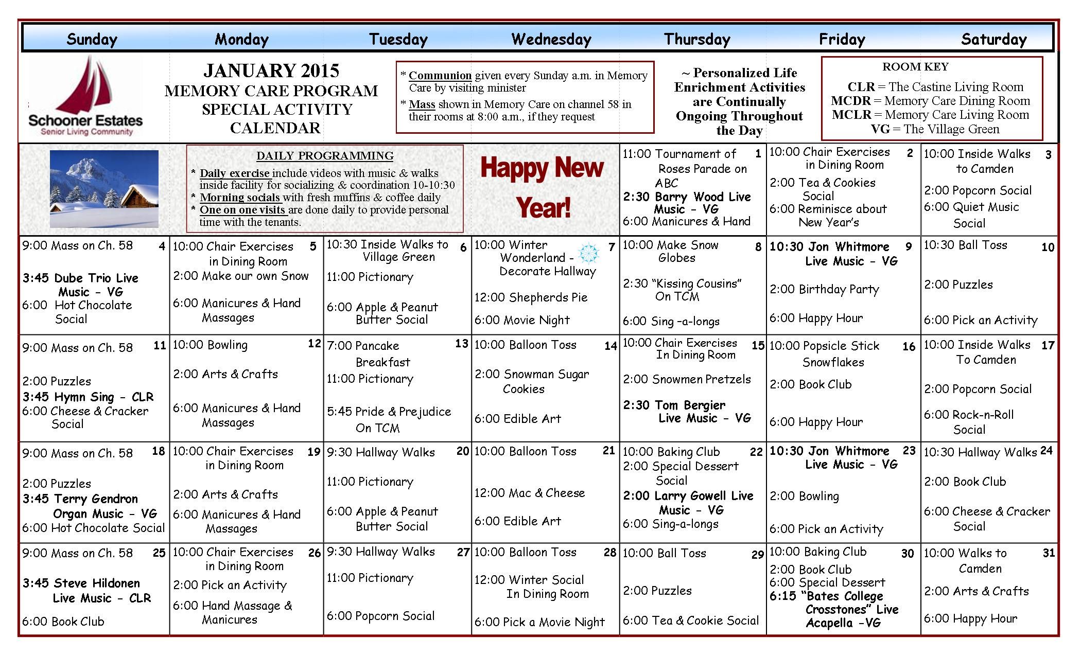 A Year Of Adventures: Senior Trips, Events & Activities Calendar A Year Of Adventures: Senior Trips, Events & Activities Calendar