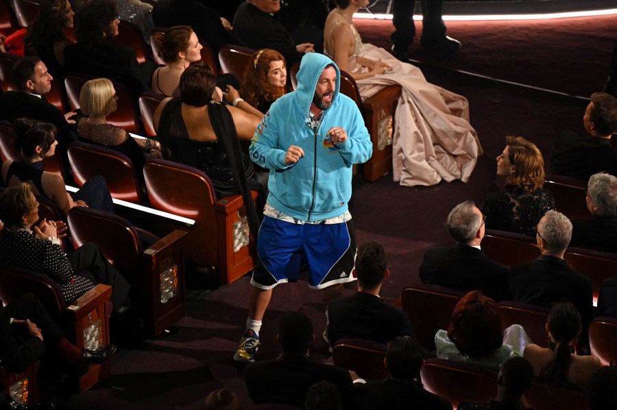 Adam Sandler's Oscars 2025: Analyzing The Cameo, Clothing Choices, And Interaction With Timothée Chalamet Adam Sandler's Oscars 2025: Analyzing The Cameo, Clothing Choices, And Interaction With Timothée Chalamet