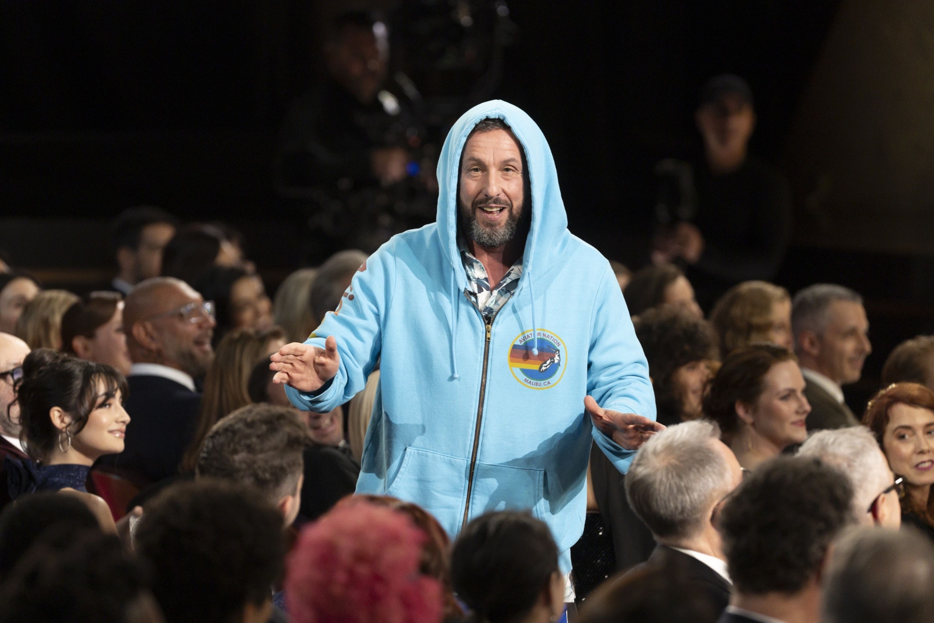 Adam Sandler's Surprise Oscars 2025 Cameo: Outfit, Chalamet Hug, And Jokes Explained Adam Sandler's Surprise Oscars 2025 Cameo: Outfit, Chalamet Hug, And Jokes Explained