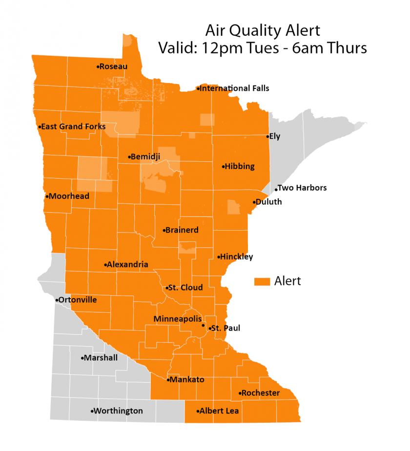 Air Quality Alert: Minnesota Suffers From Canadian Wildfire Smoke Air Quality Alert: Minnesota Suffers From Canadian Wildfire Smoke