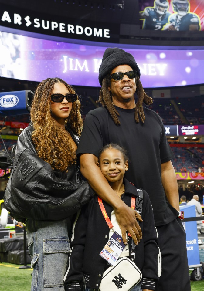 Blue Ivy And Rumi:  Beyoncé's Daughters Steal The Show At Super Bowl LIX