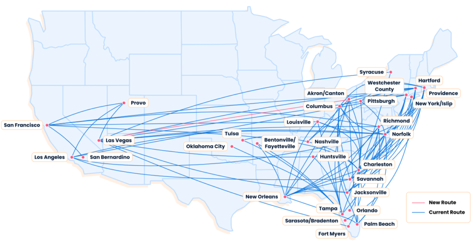 Breeze Airways Adds Two Routes To Its Network