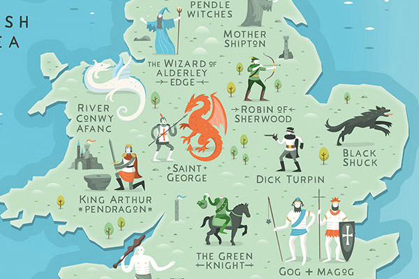 British Myths And Legends: New Stamp Artwork Unveiled British Myths And Legends: New Stamp Artwork Unveiled