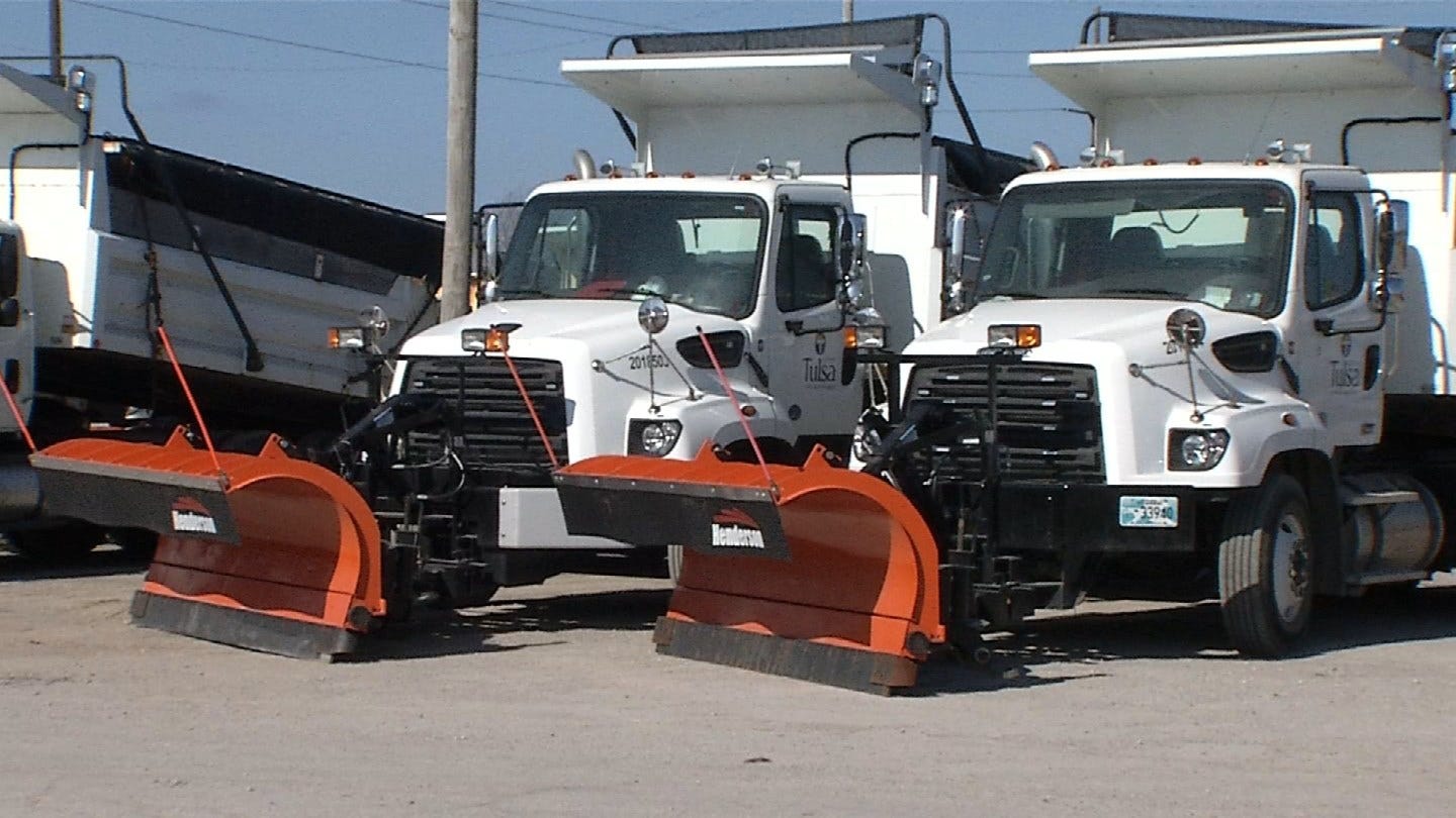 City Of Tulsa Deploys 66 Salt Trucks For Winter Weather City Of Tulsa Deploys 66 Salt Trucks For Winter Weather