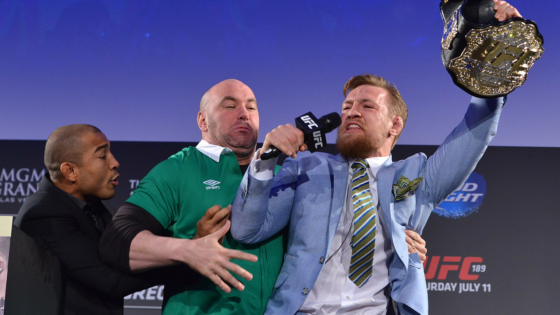 Conor McGregor's BKFC Jose Aldo Press Conference Recreation Conor McGregor's BKFC Jose Aldo Press Conference Recreation