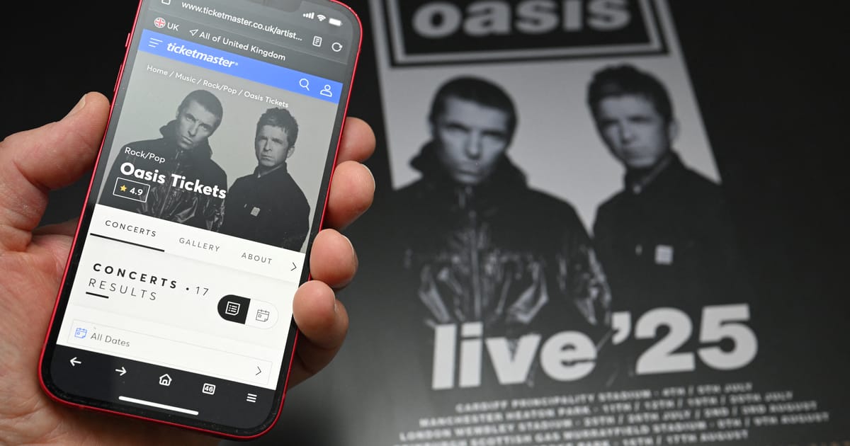 Consumer Protection Concerns Raised Over Ticketmaster's Handling Of Oasis Tour Tickets Consumer Protection Concerns Raised Over Ticketmaster's Handling Of Oasis Tour Tickets