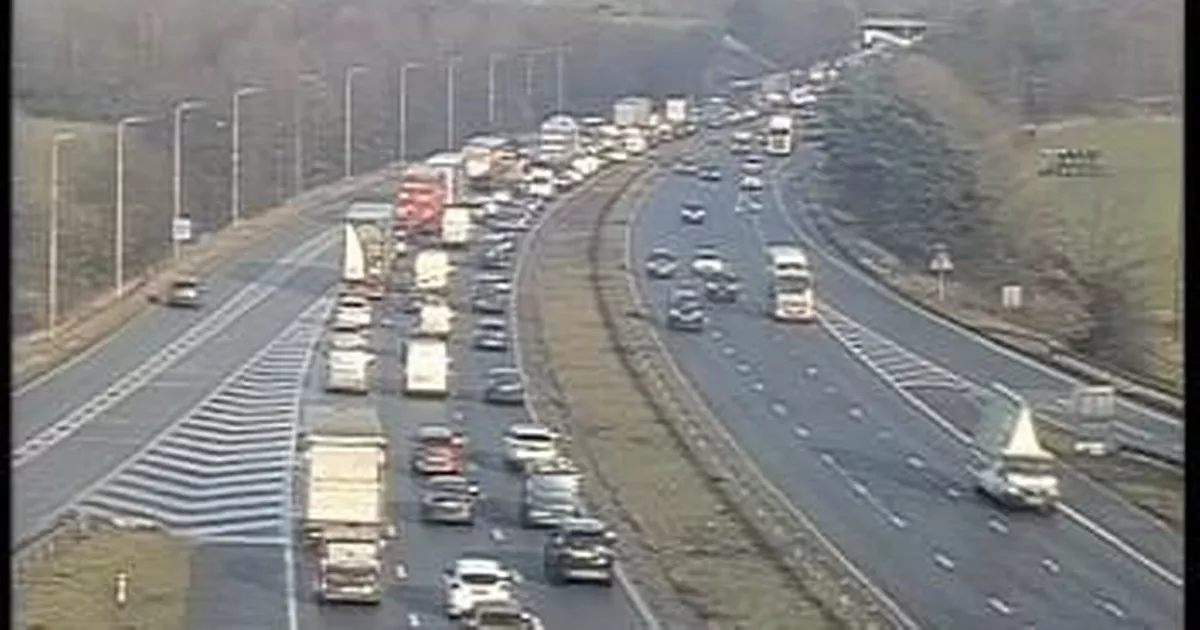 Emergency Services Respond To M56 Overturned Car Accident Emergency Services Respond To M56 Overturned Car Accident