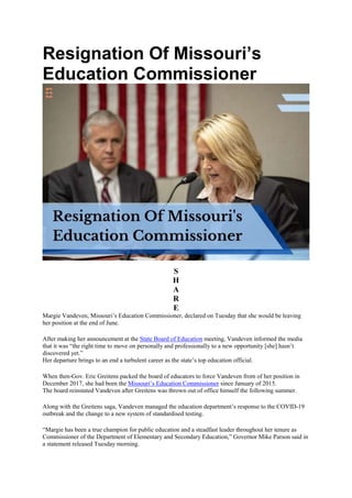 Former Springfield Councilman Joins Missouri State Board Of Education Former Springfield Councilman Joins Missouri State Board Of Education