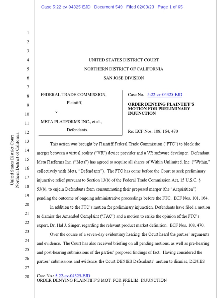 FTC V. Meta: Latest Updates On Instagram And WhatsApp FTC V. Meta: Latest Updates On Instagram And WhatsApp