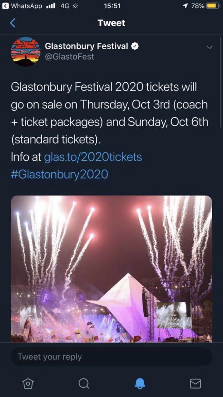 Glastonbury Festival Ticket Resale: Prices And Dates Announced Glastonbury Festival Ticket Resale: Prices And Dates Announced