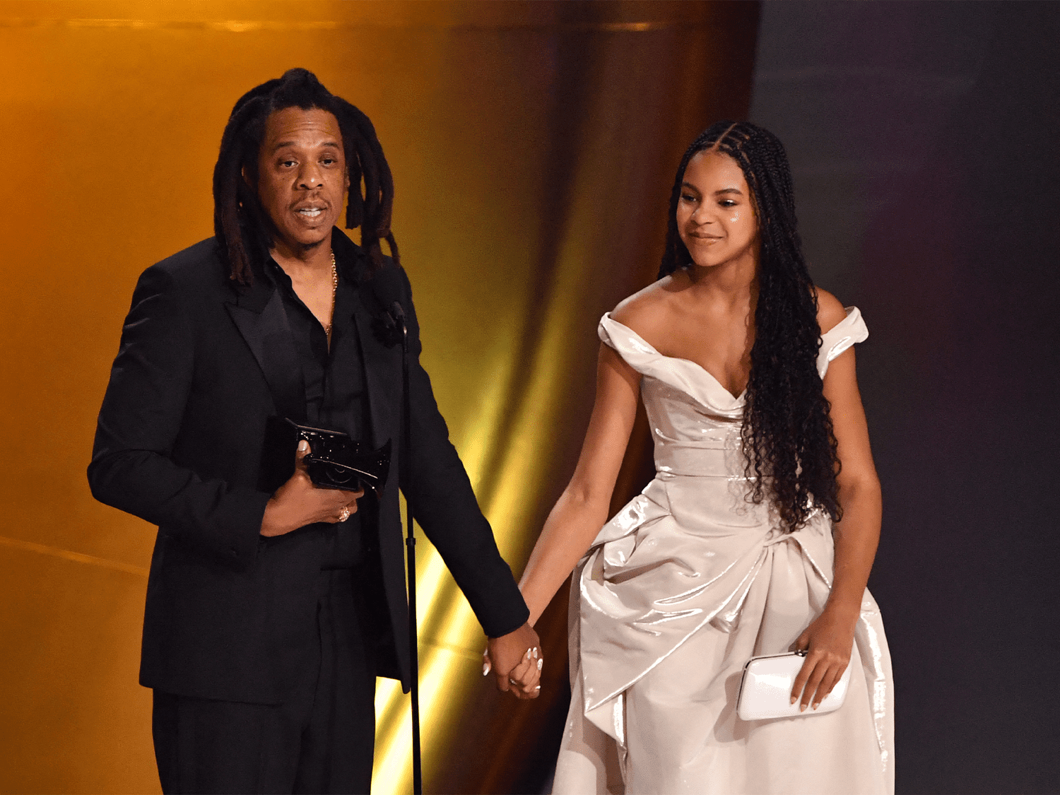 Grammys 2024: Blue Ivy Supports Beyoncé In A Striking Strapless Ensemble