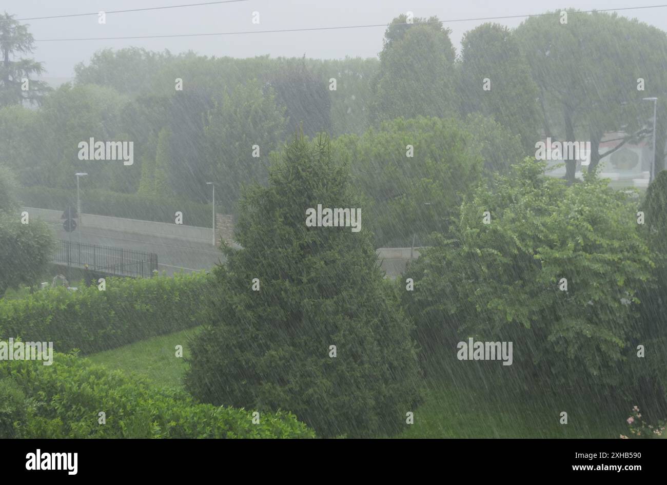 Hailstorms Damage Summer Landscapes: Pools And Lawns Affected Hailstorms Damage Summer Landscapes: Pools And Lawns Affected