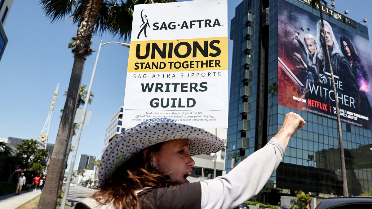 Hollywood Production Halts As Actors Join Writers' Strike Hollywood Production Halts As Actors Join Writers' Strike