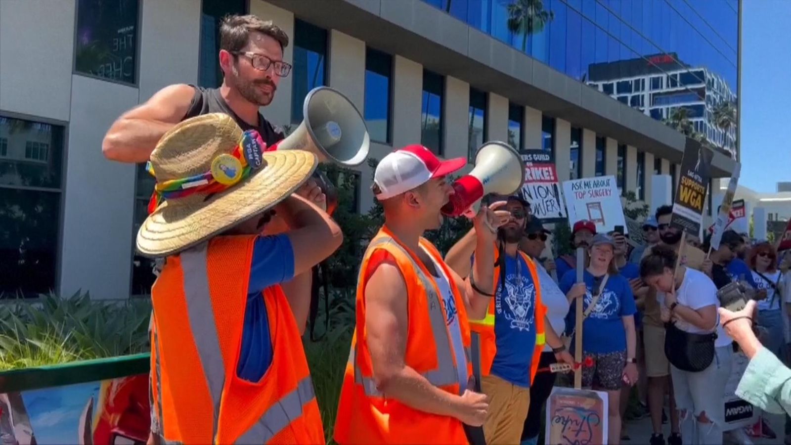 Hollywood Production Halts: Joint Strike By Actors And Writers Hollywood Production Halts: Joint Strike By Actors And Writers
