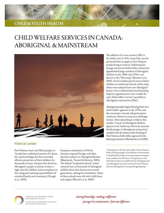 Impact Of Child And Family Services Intervention On First Nations Families In Manitoba (1998-2019) Impact Of Child And Family Services Intervention On First Nations Families In Manitoba (1998-2019)