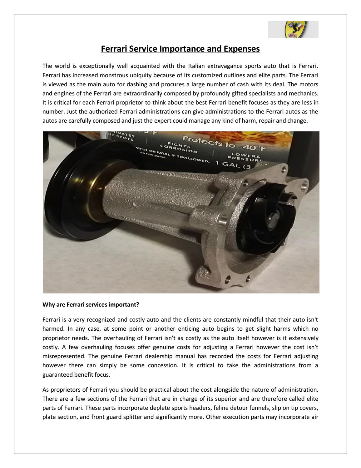 Investing In Your Ferrari: The Importance Of Quality Gear Investing In Your Ferrari: The Importance Of Quality Gear