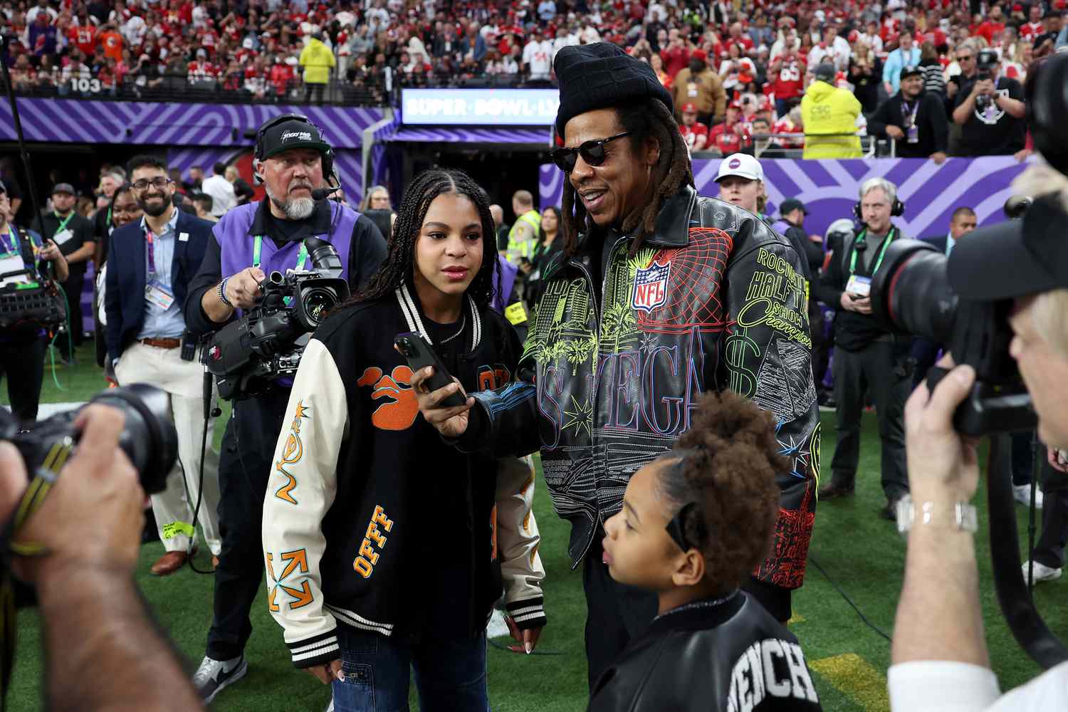 Jay-Z, Blue Ivy, And Rumi At The Super Bowl: Exploring Beyoncé's Absence Jay-Z, Blue Ivy, And Rumi At The Super Bowl: Exploring Beyoncé's Absence