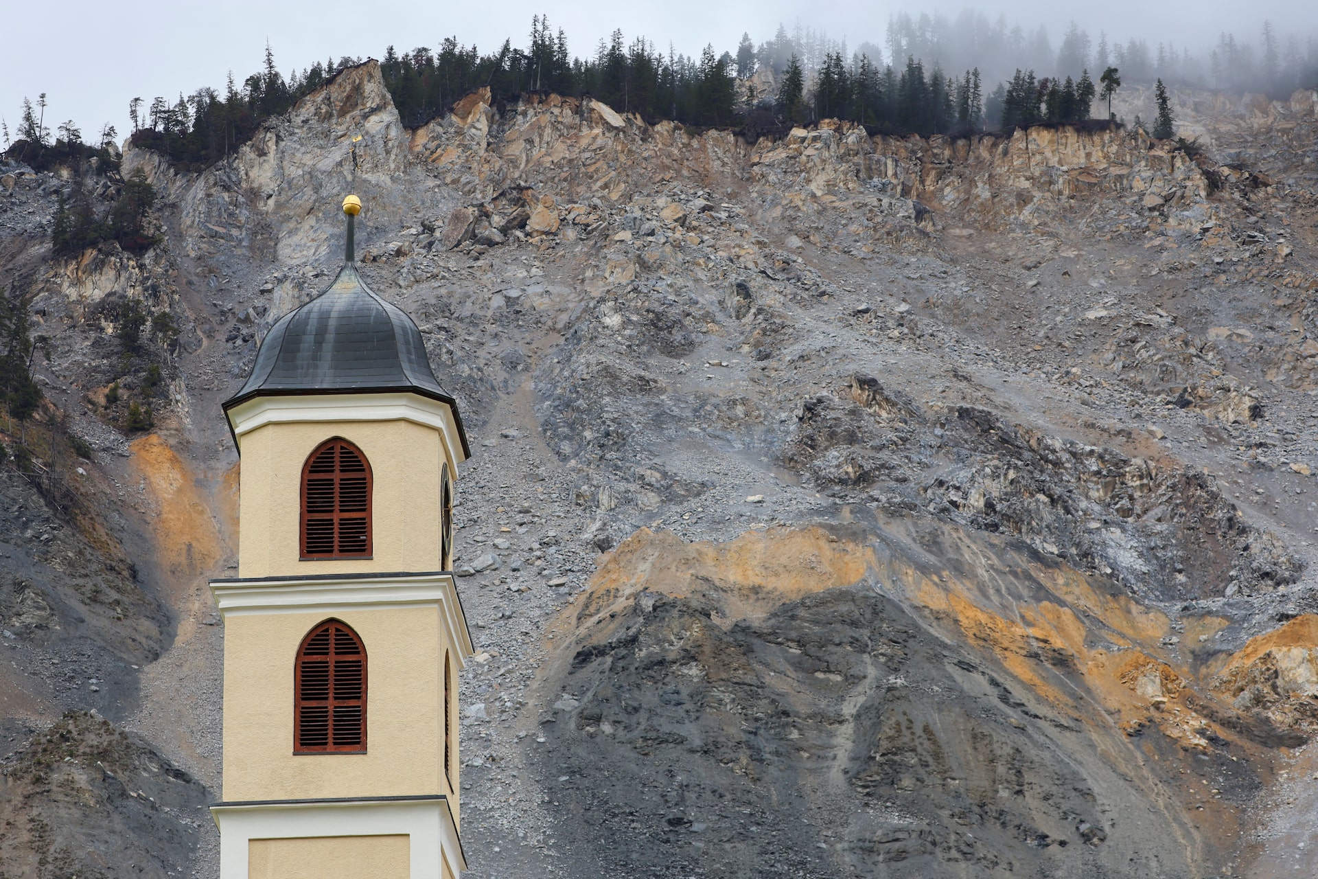 Landslide Threat Forces Livestock Evacuation In Swiss Alpine Village Landslide Threat Forces Livestock Evacuation In Swiss Alpine Village