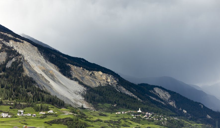 Landslide Threat Forces Swiss Village To Evacuate Livestock Landslide Threat Forces Swiss Village To Evacuate Livestock