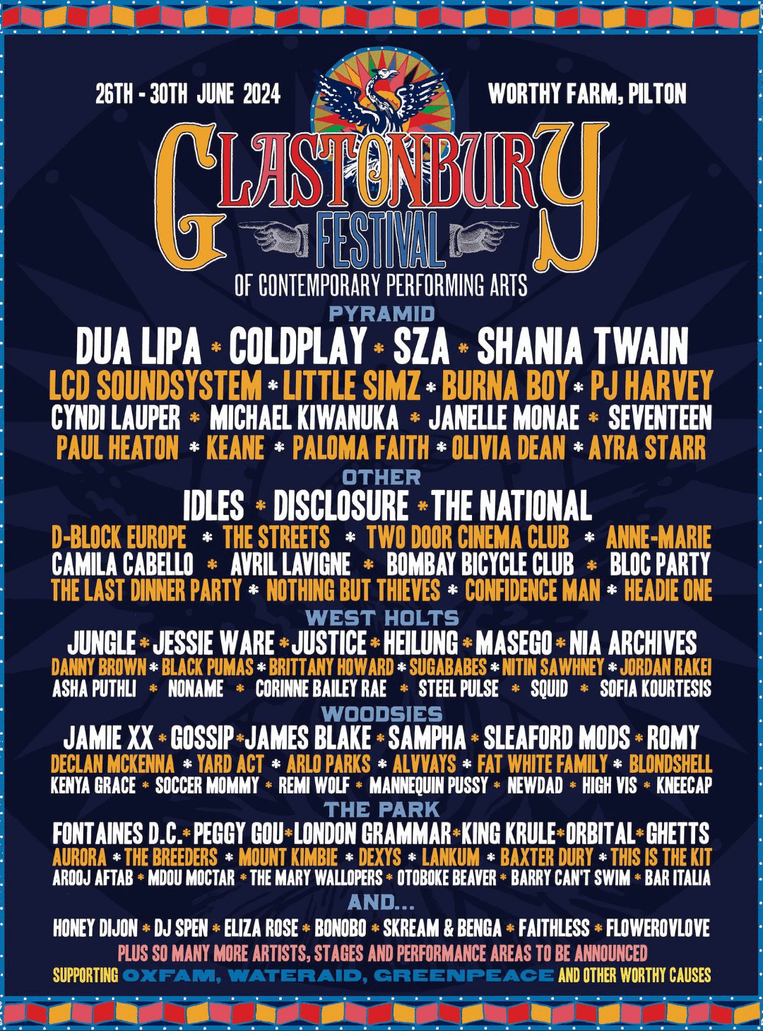 Leaked Glastonbury 2025 Lineup: Artists Confirmed And How To Buy Tickets Leaked Glastonbury 2025 Lineup: Artists Confirmed And How To Buy Tickets
