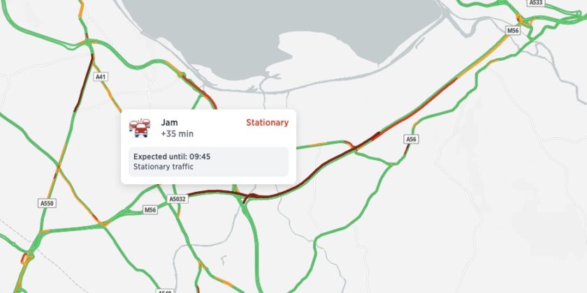 M56 Collision: Cheshire/Deeside Border Delays M56 Collision: Cheshire/Deeside Border Delays