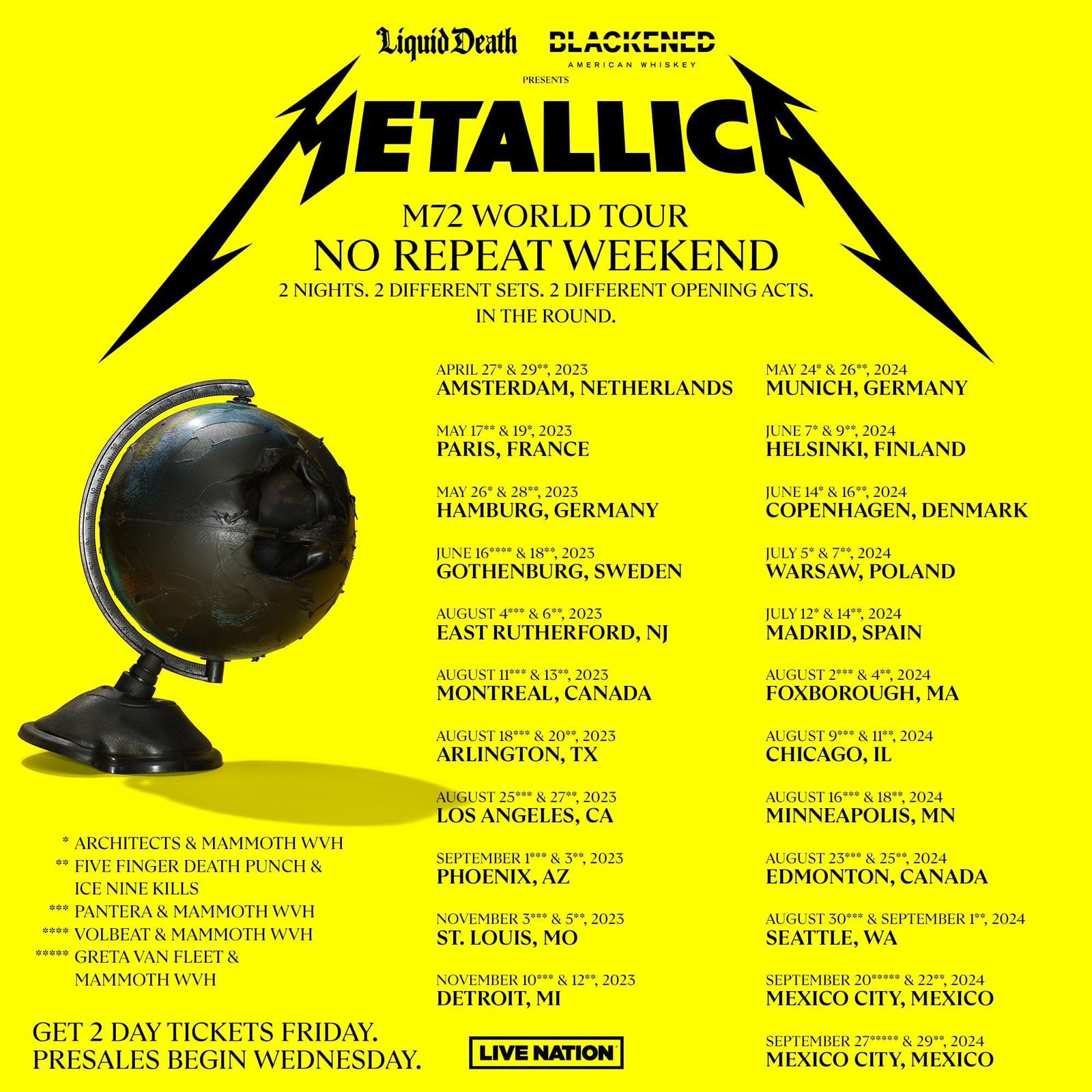 M72 World Tour 2026: Metallica's UK And European Leg Announced M72 World Tour 2026: Metallica's UK And European Leg Announced