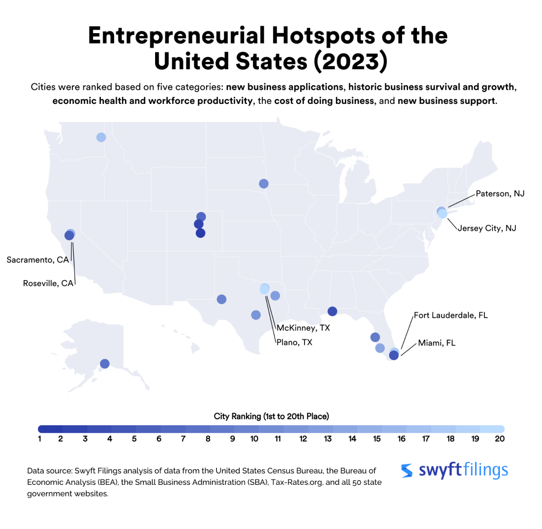 Mapping The Country's Newest Business Hotspots Mapping The Country's Newest Business Hotspots