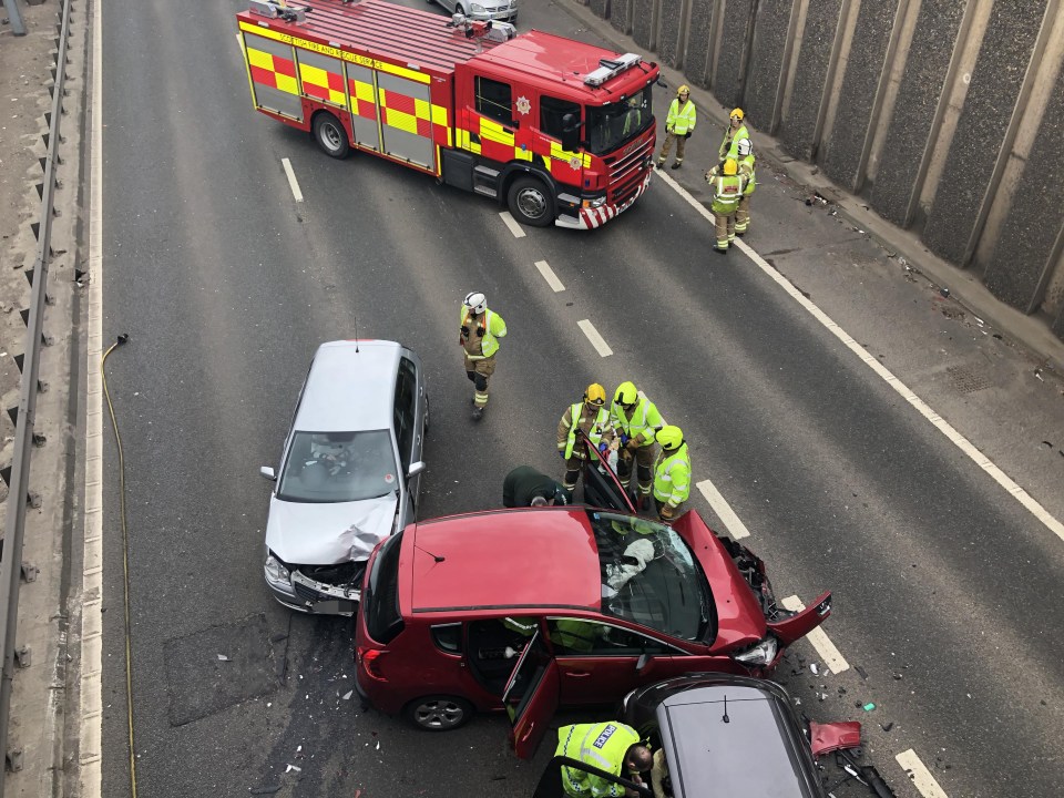 Motorway Incident: Car Overturns On M56, Paramedics Respond Motorway Incident: Car Overturns On M56, Paramedics Respond