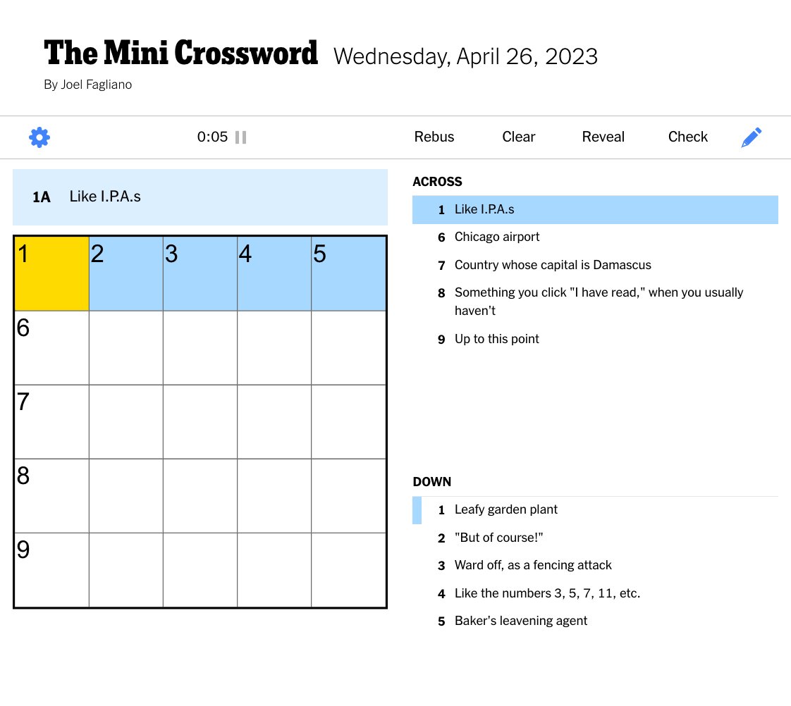 NYT Mini Crossword Answers For March 12, 2025 NYT Mini Crossword Answers For March 12, 2025