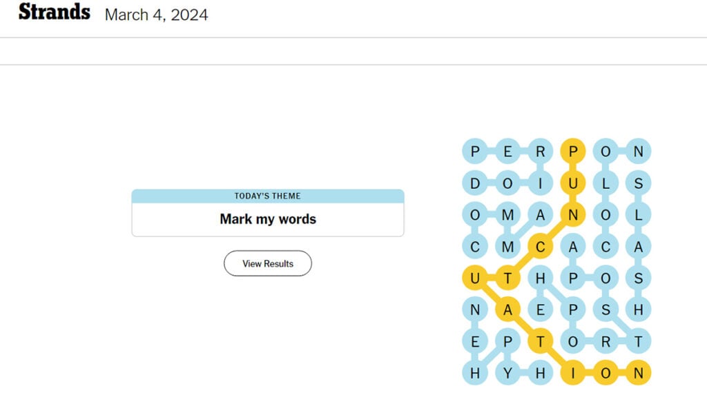 NYT Strands April 12th, 2024 Solutions: Game #405 NYT Strands April 12th, 2024 Solutions: Game #405