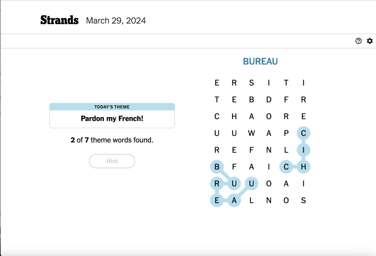 NYT Strands Puzzle Solutions: Wednesday, March 12, 2024 (#374) NYT Strands Puzzle Solutions: Wednesday, March 12, 2024 (#374)