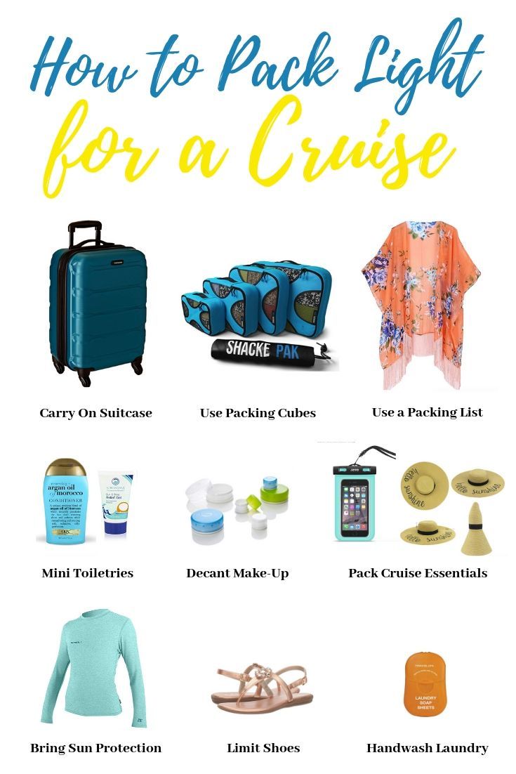Packing Light For A Cruise: What To Exclude