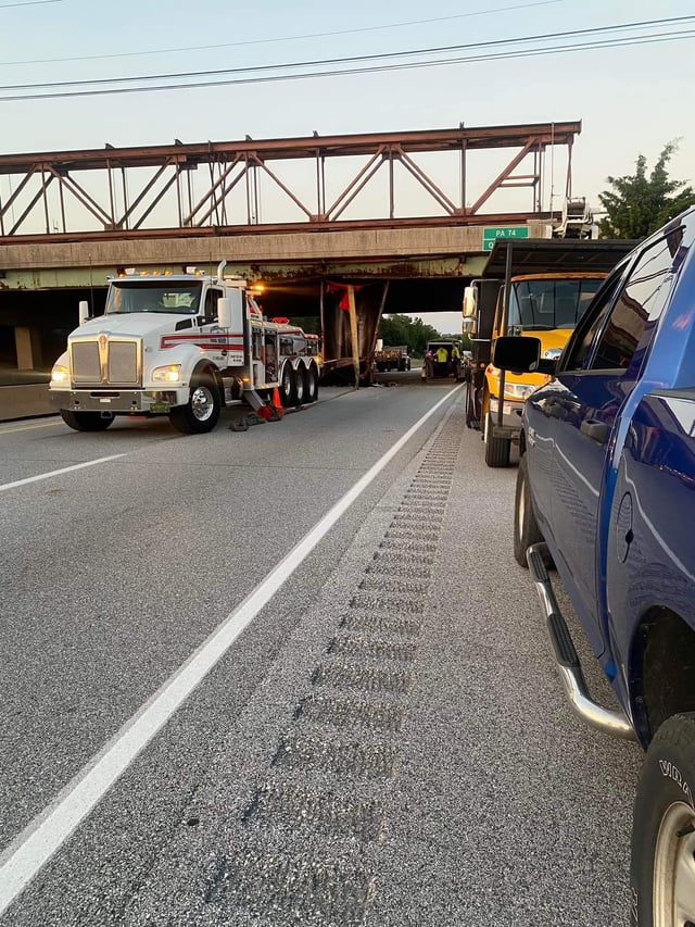 Produce Truck Rollover Shuts Down Part Of Interstate 83 Produce Truck Rollover Shuts Down Part Of Interstate 83