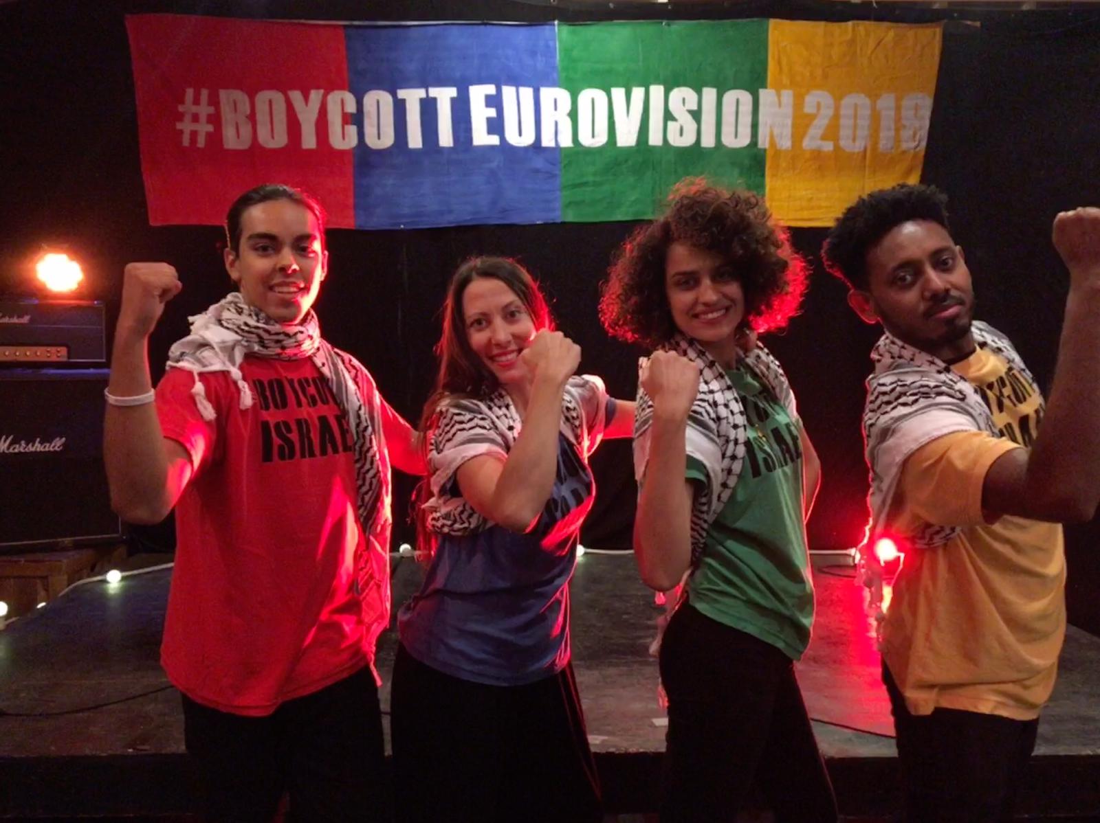 Protesters Urge Eurovision Boycott Of RTE And BBC Protesters Urge Eurovision Boycott Of RTE And BBC