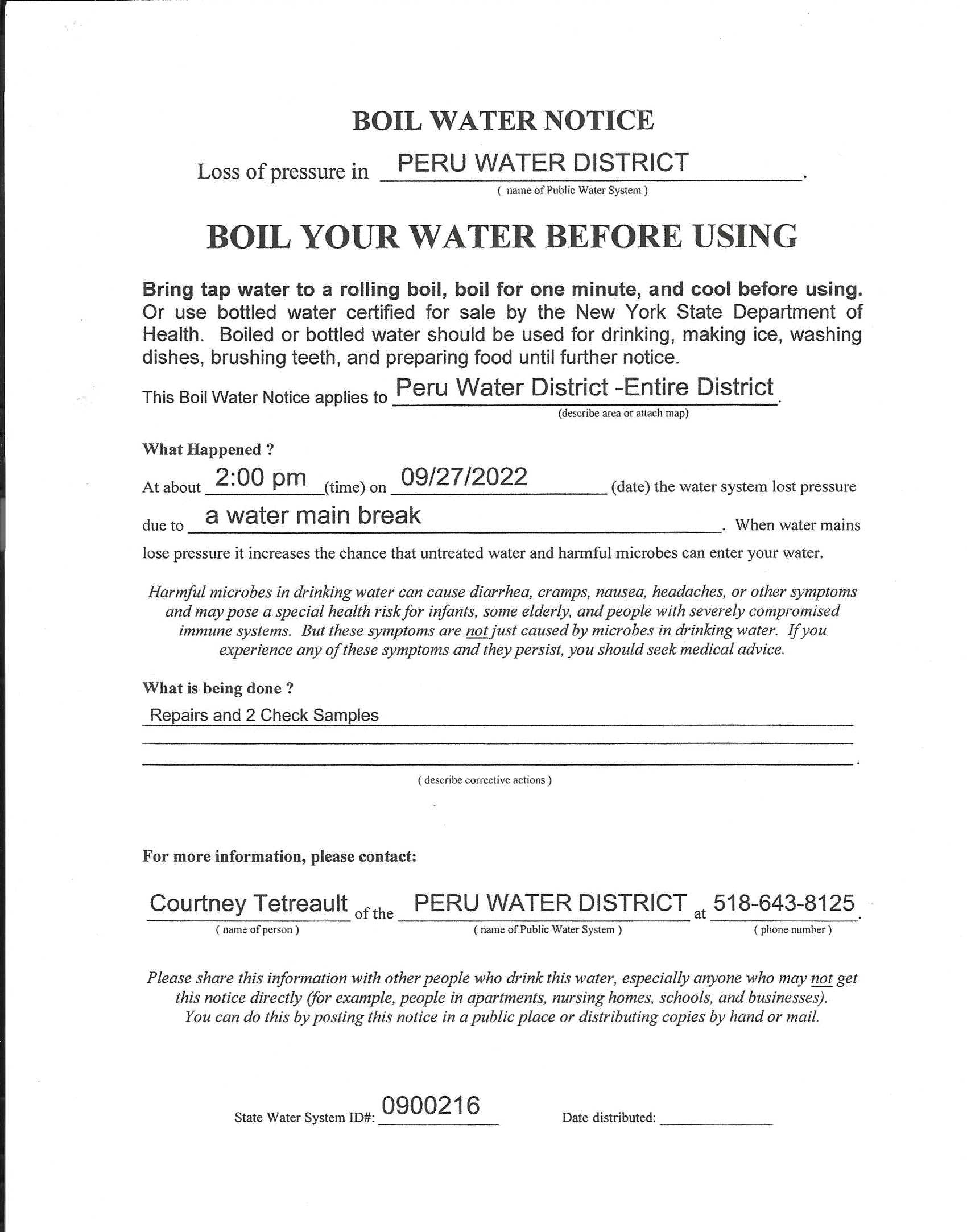 Pulaski Residents Face Boil Water Order Until Saturday Pulaski Residents Face Boil Water Order Until Saturday