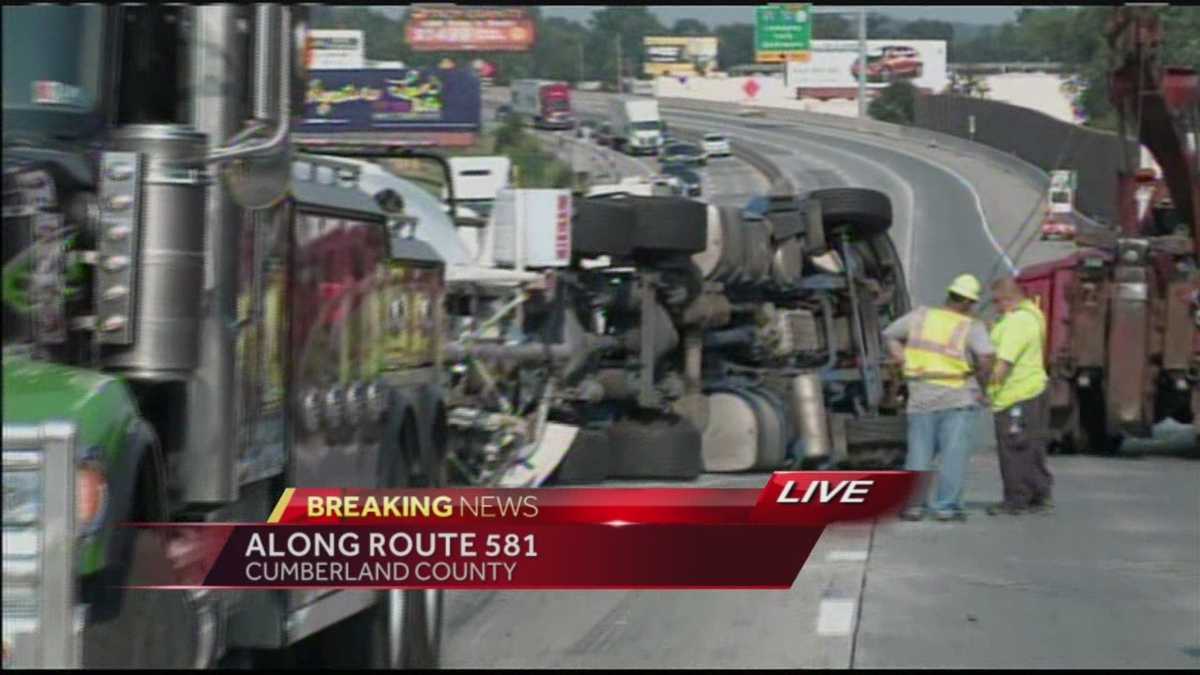 Route 581 Shut Down After Box Truck Accident Route 581 Shut Down After Box Truck Accident