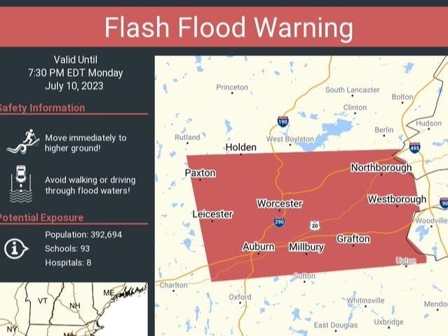 Severe Thunderstorms Bring Flash Flood Warning To Hampshire & Worcester Severe Thunderstorms Bring Flash Flood Warning To Hampshire & Worcester