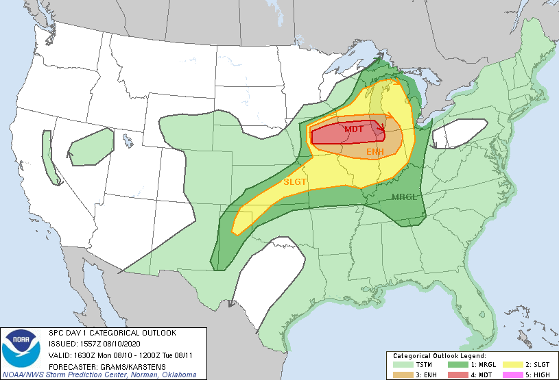Severe Weather Outlook: High Storm Chance Overnight, Monday Impact Severe Weather Outlook: High Storm Chance Overnight, Monday Impact