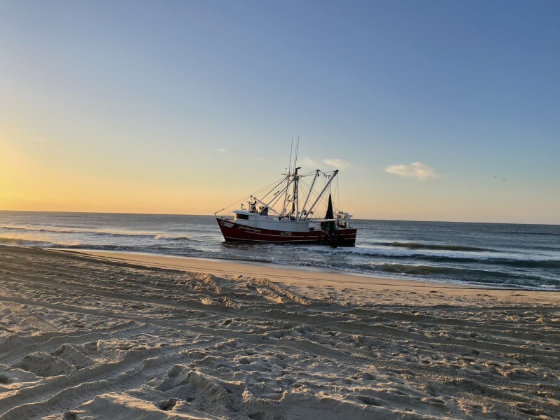 Shipwreck On Front Lawn: Container Vessel Grounds In Unlikely Location Shipwreck On Front Lawn: Container Vessel Grounds In Unlikely Location
