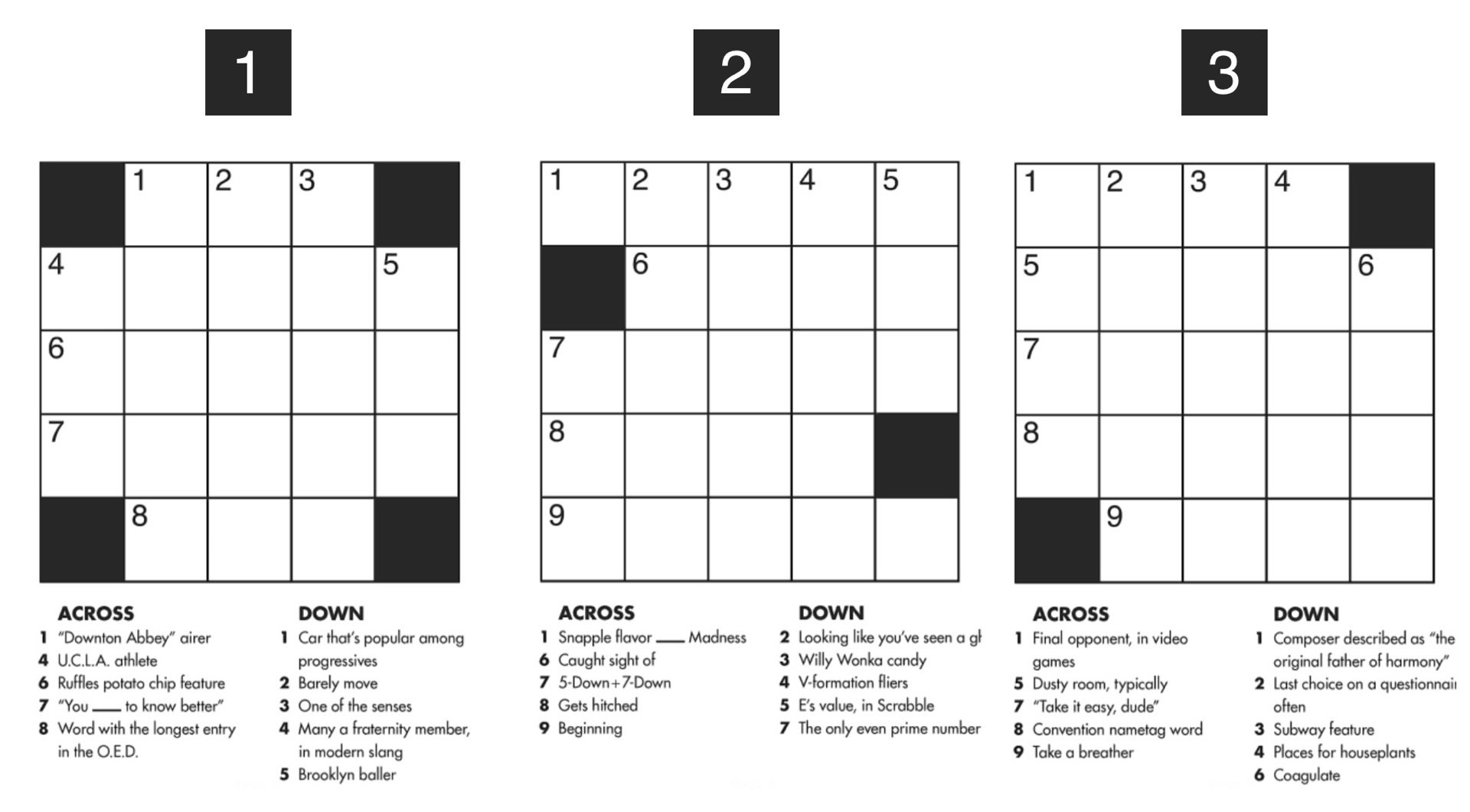 Solve The NYT Mini Crossword: April 13 Answers