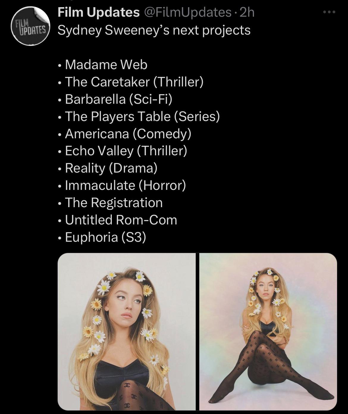 Sydney Sweeney To Star In Movie Based On Viral Reddit Sydney Sweeney To Star In Movie Based On Viral Reddit