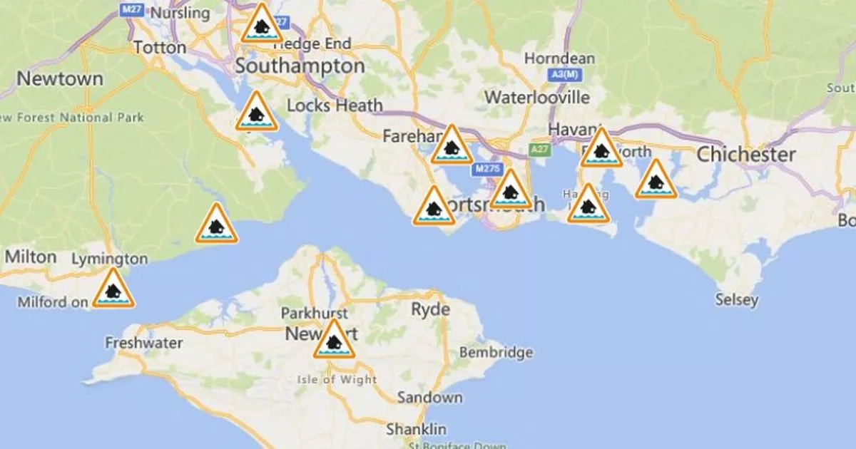 Thursday Night Flash Flood Warning Issued For Hampshire And Worcester Thursday Night Flash Flood Warning Issued For Hampshire And Worcester