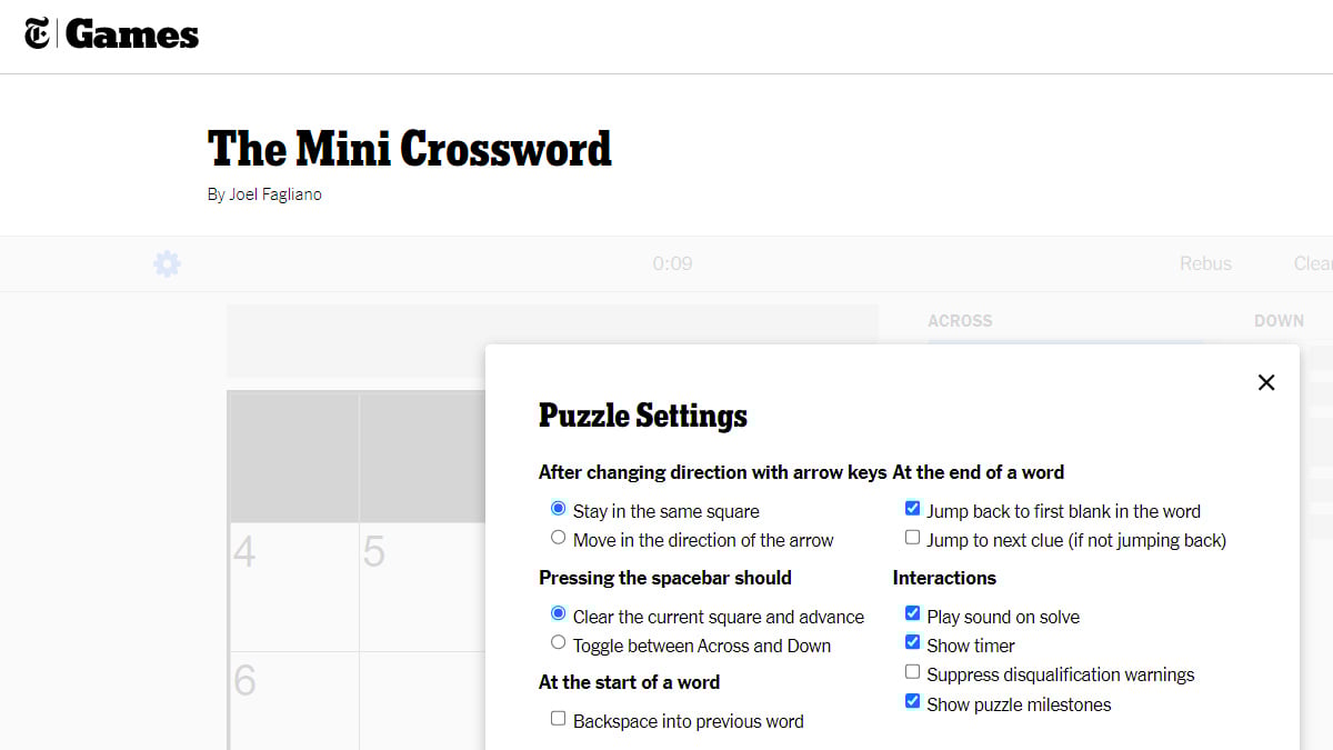 Today's NYT Mini Crossword: May 9th Answers Today's NYT Mini Crossword: May 9th Answers