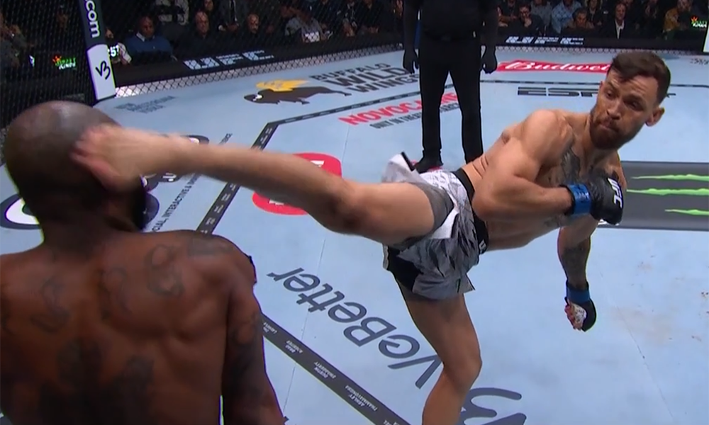 UFC 313: Mauricio Ruffy's KO Spinning Kick Training Footage UFC 313: Mauricio Ruffy's KO Spinning Kick Training Footage