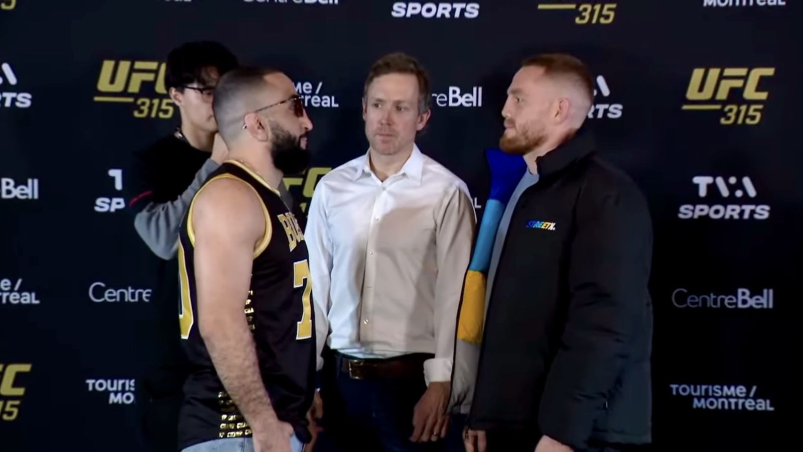 Watch: Tense Moment As Belal Muhammad Pushes Jack Della Maddalena At UFC 315 Watch: Tense Moment As Belal Muhammad Pushes Jack Della Maddalena At UFC 315