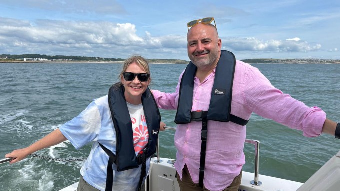 Wynne Evans Called Out By Joanna Page During BBC Show Appearance Wynne Evans Called Out By Joanna Page During BBC Show Appearance